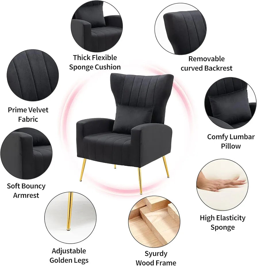 Modern Velvet Armchair