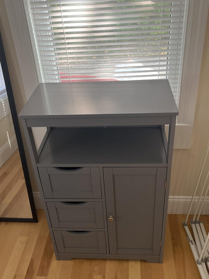 Yaheetech Storage Cabinet, Gray