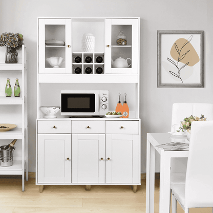 RichYa Modern Tall Kitchen Pantry Cabinet