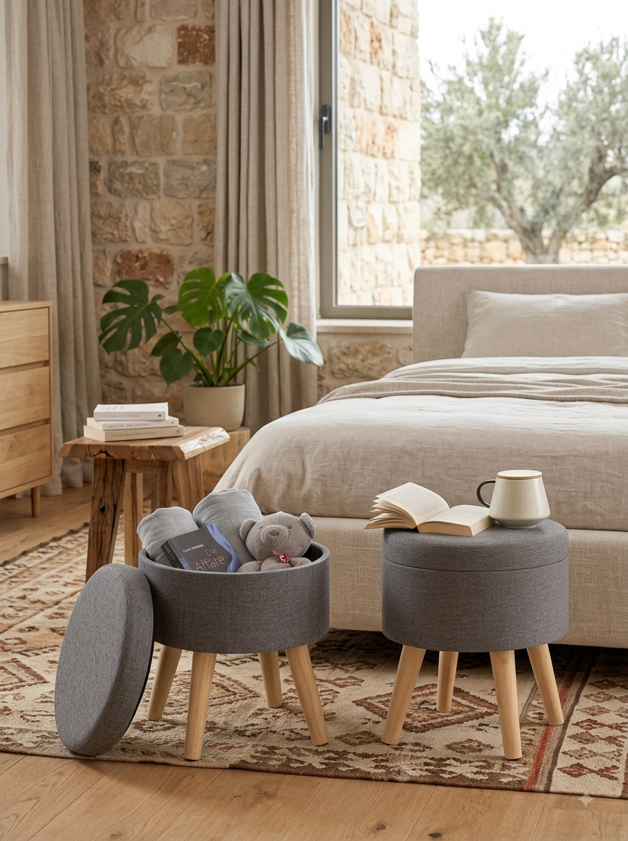 WOLTU  Stool with Storage