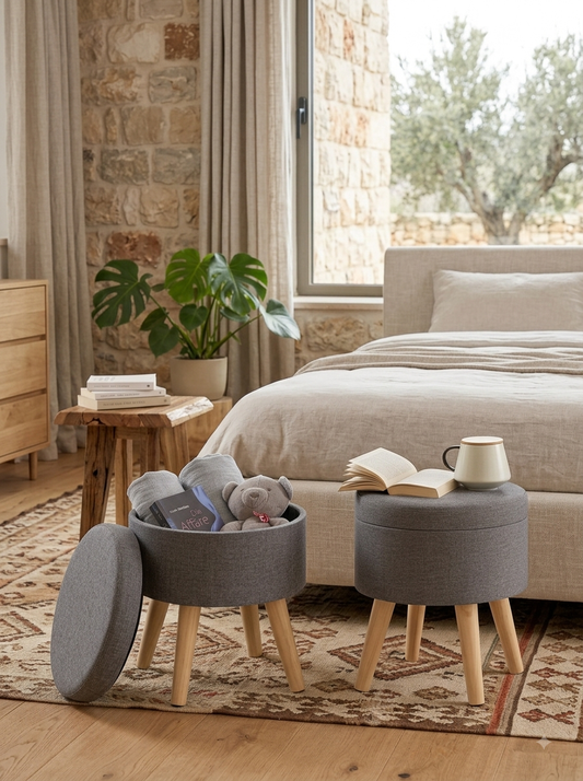 WOLTU  Stool with Storage