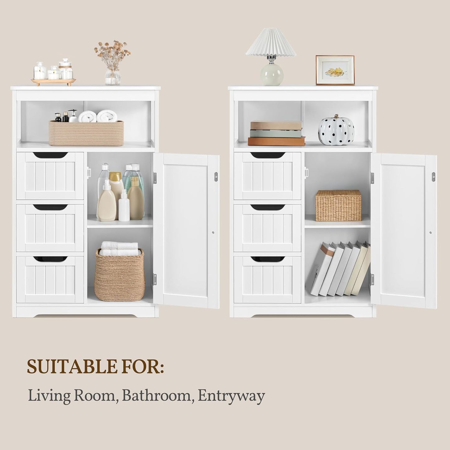 Yaheetech Cabinet Wooden Storage Organizer