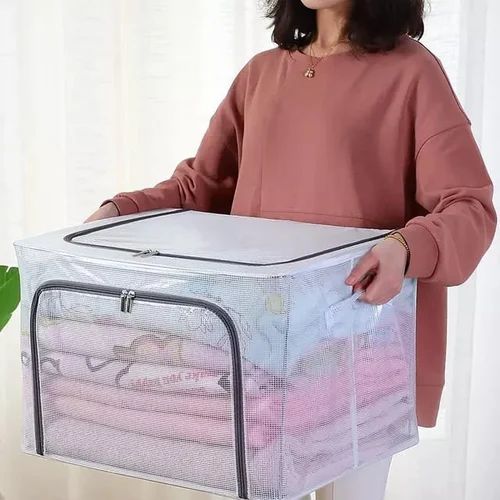 Extra Large Storage Bag Box 100L Transparent 2 pieces