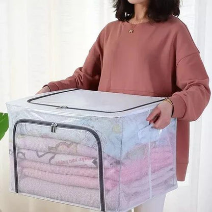 Extra Large Storage Bag Box 100L Transparent 2 pieces