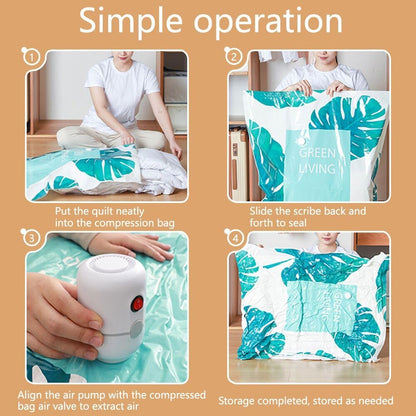 Reusable Vacuum bags(3 bags)+electric air pump