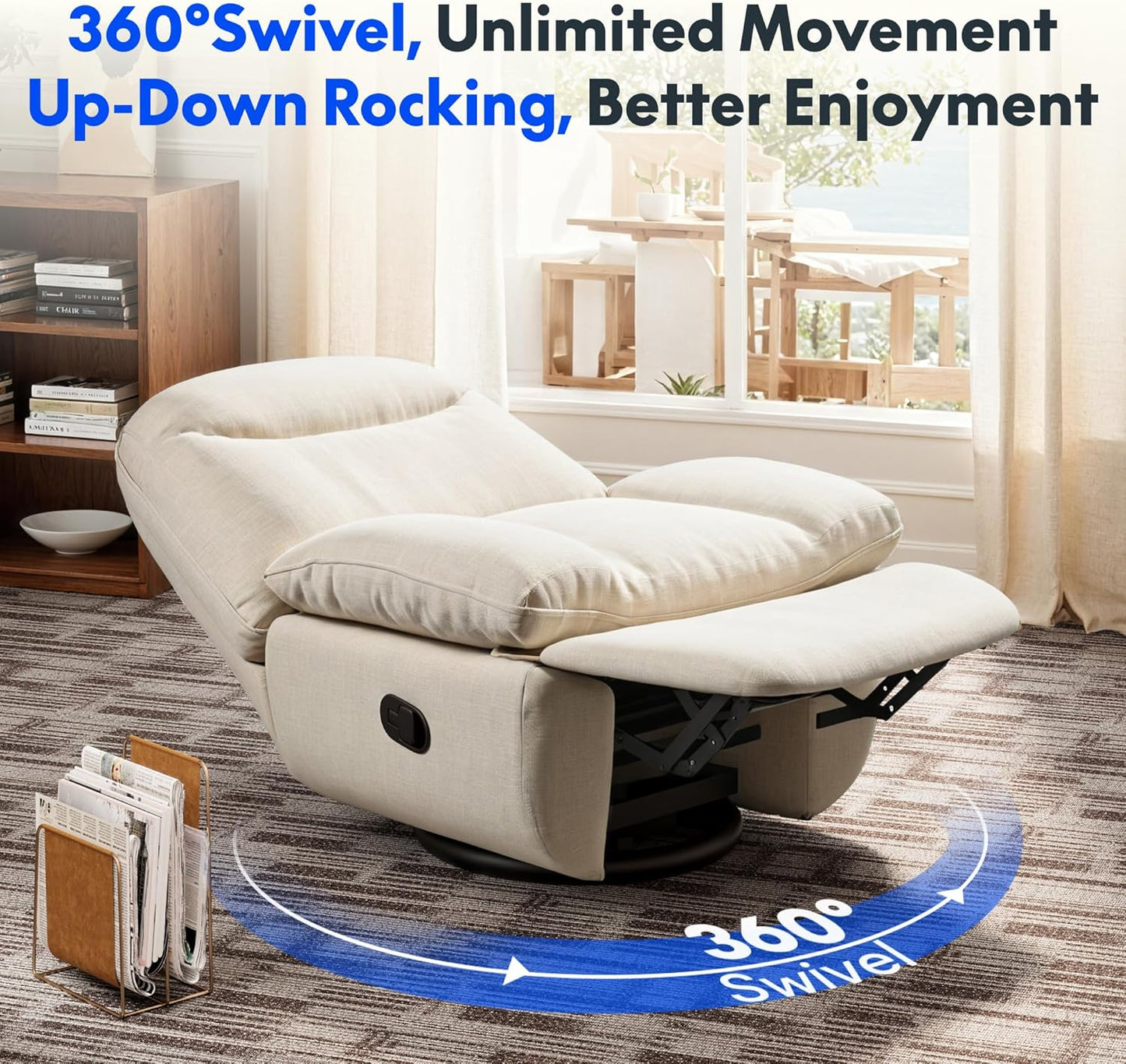 FLEXISPOT XC6 Rocking Swivel Recliner Chair