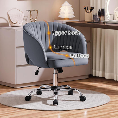 Yaheetech Velvet Desk Chair