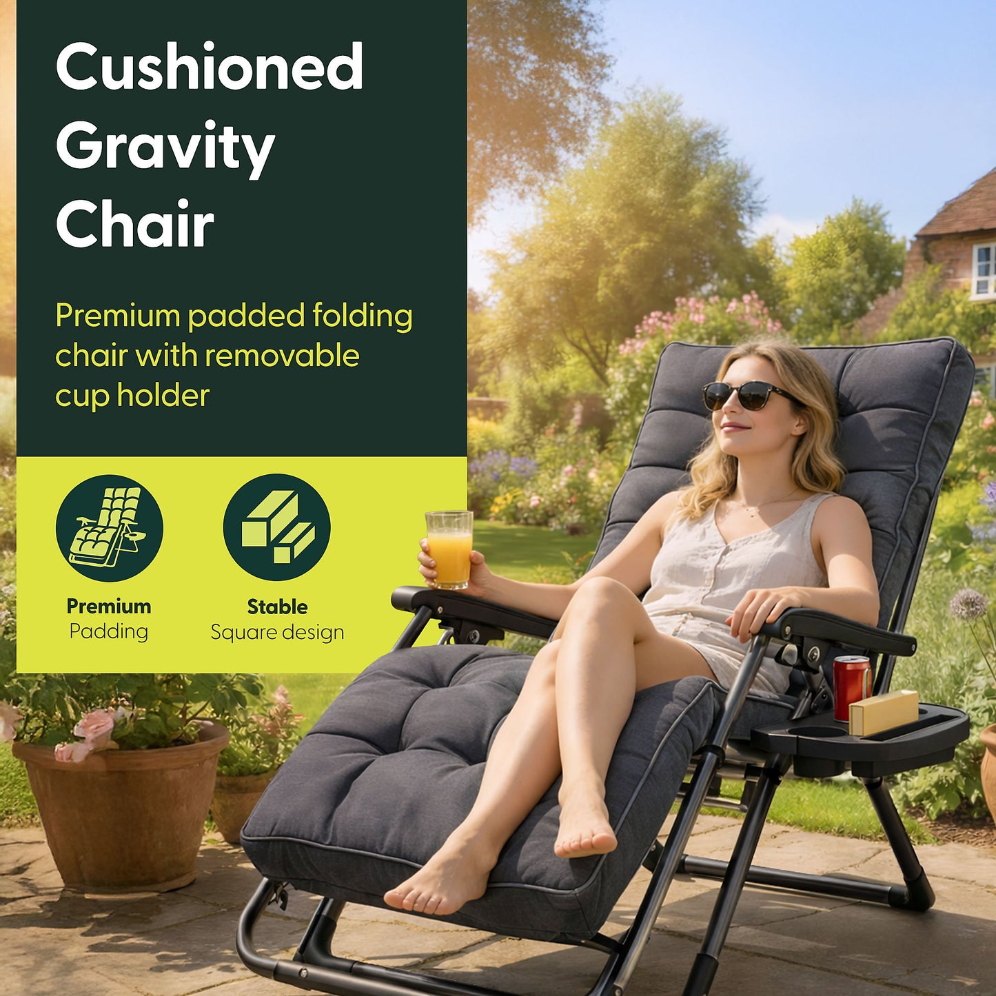 KEPLIN Chair Cushion Extra Wide Recliner