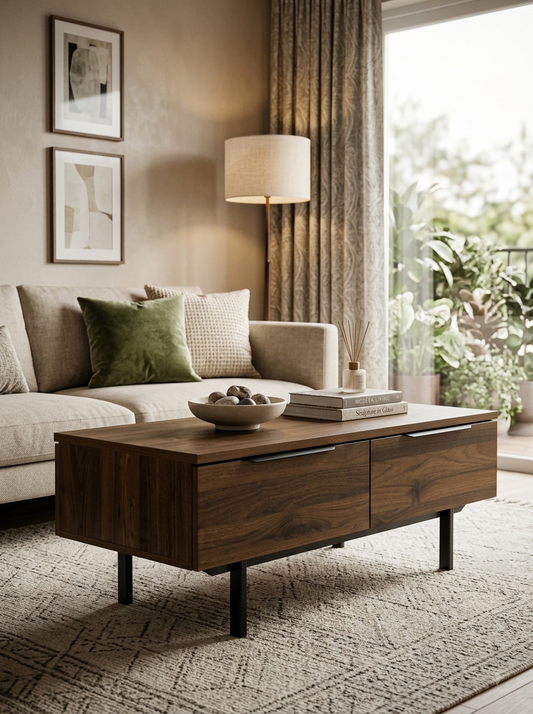 Damien Coffee Table with 2 Drawers