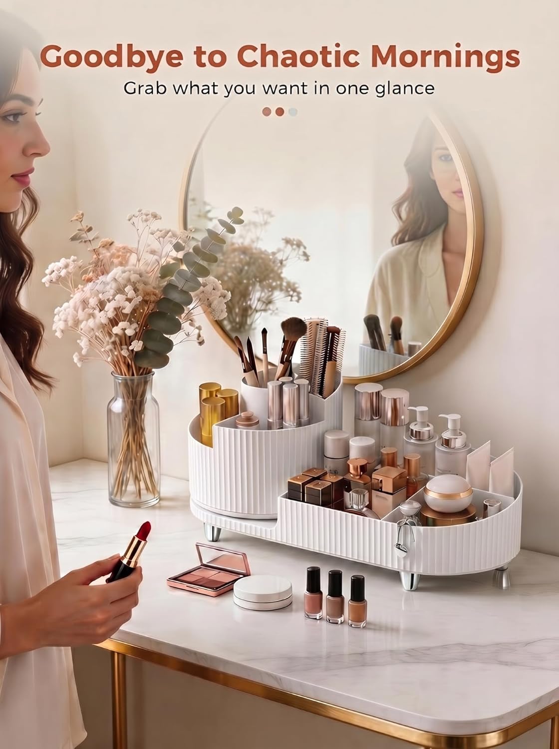 Rotating Makeup Organizer