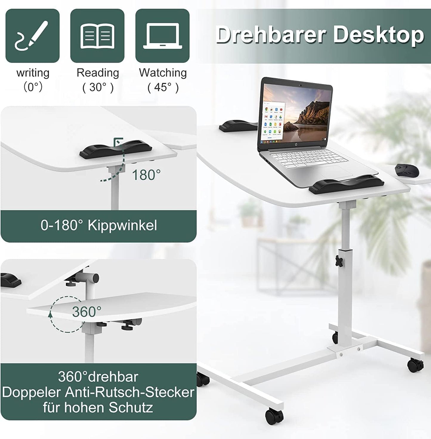 PIPIPOXER Laptop Table Height Adjustable