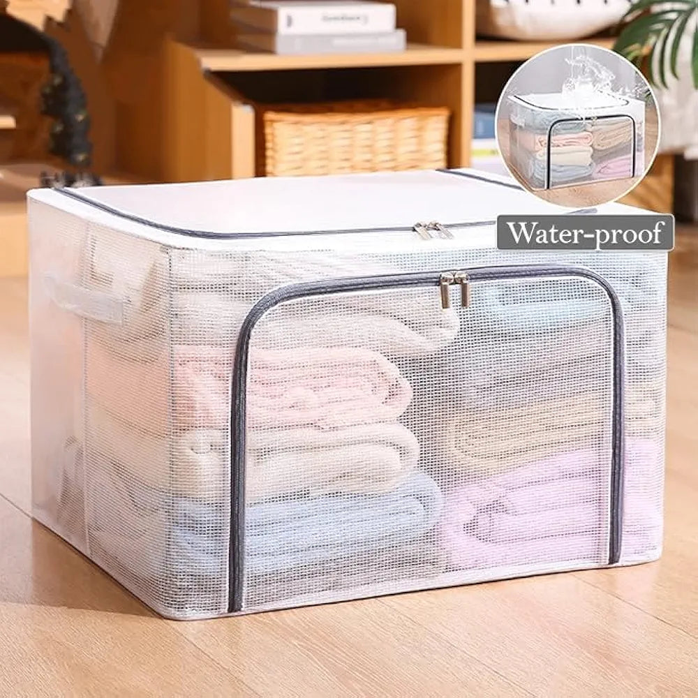 Extra Large Storage Bag Box 100L Transparent 2 pieces