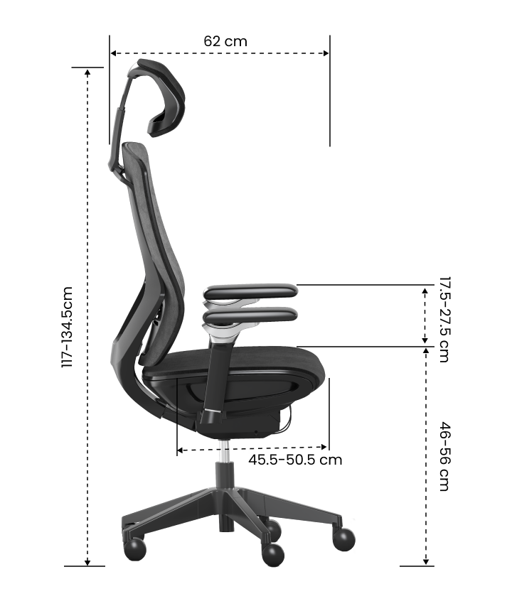 FLEXISPOT Multifunctional Fabric Ergonomic Chair (BS12 PRO)