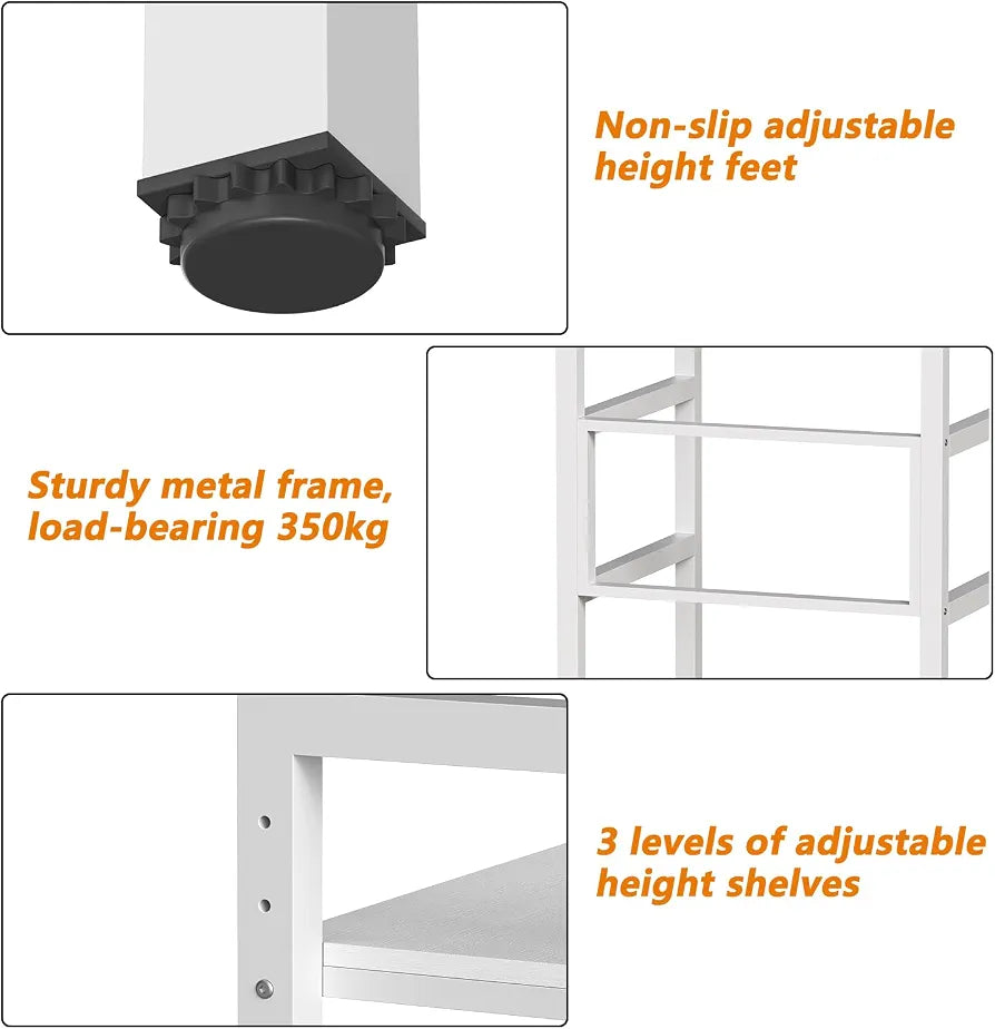 Washer Dryer Stacking Kit, Height-Adjustable Stand