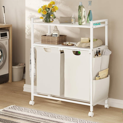 Laundry Basket 2 Compartments