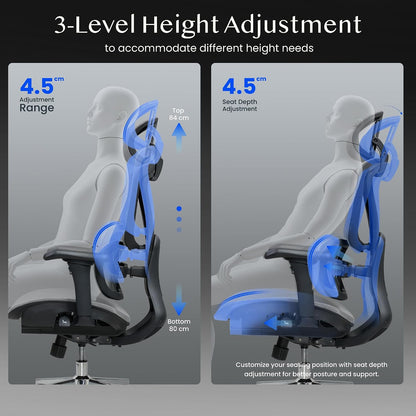 FlexiSpot C7DG-LITE-V2 Ergonomic Office Chair