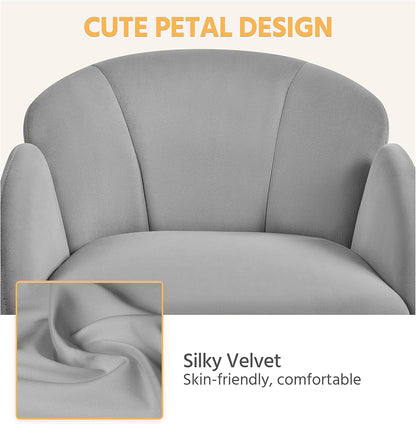 Yaheetech Velvet Office Chair