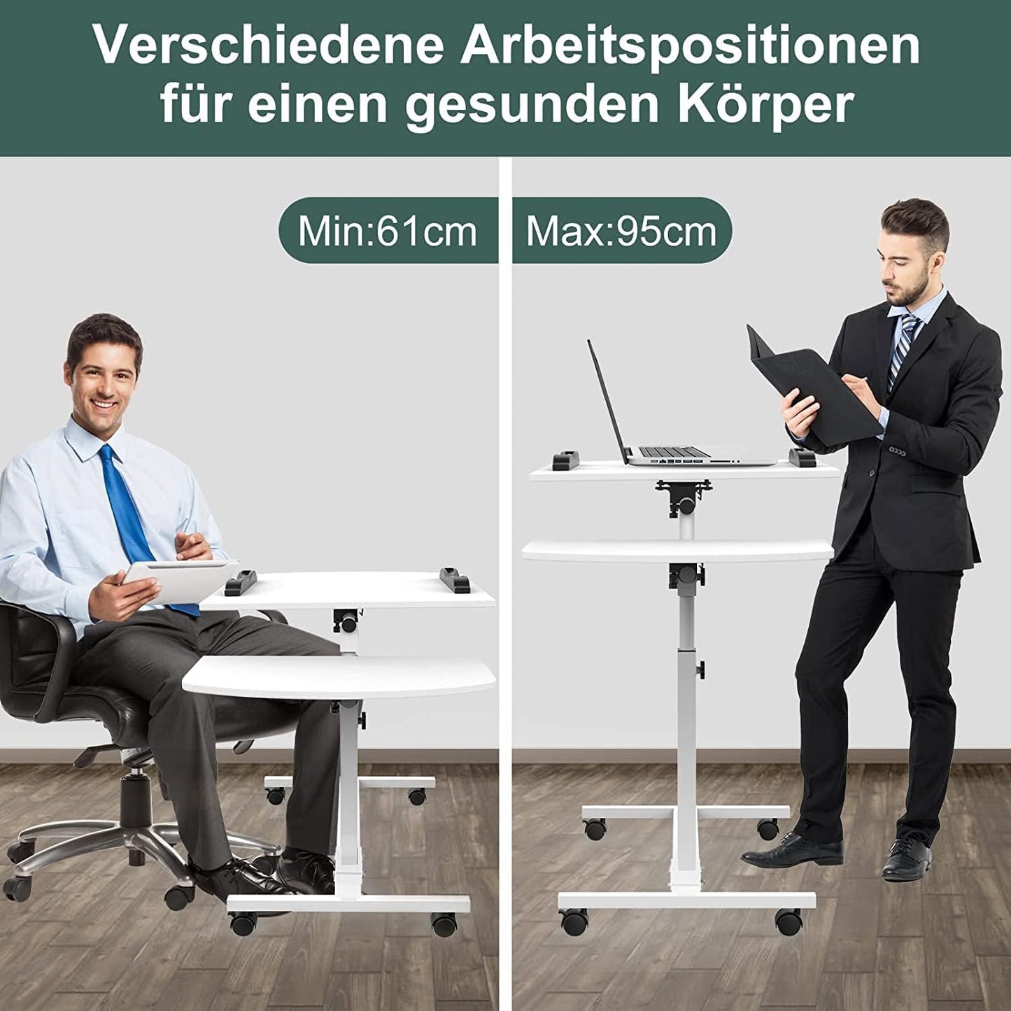 PIPIPOXER Laptop Table Height Adjustable