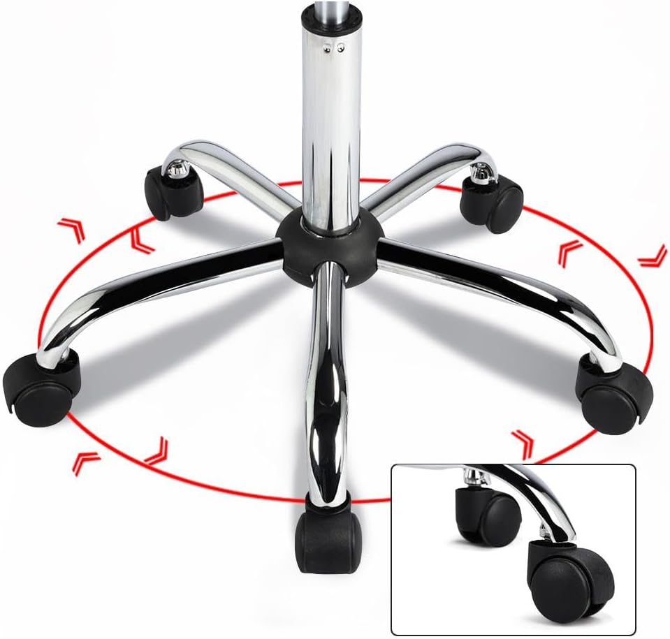 Yaheetech Roller Stool Swivel Chair