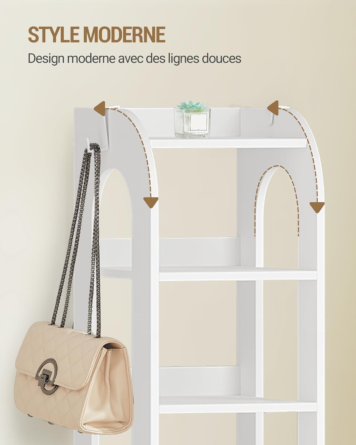 11 Tier Narrow Shoe Rack, Freestanding Closet Wooden