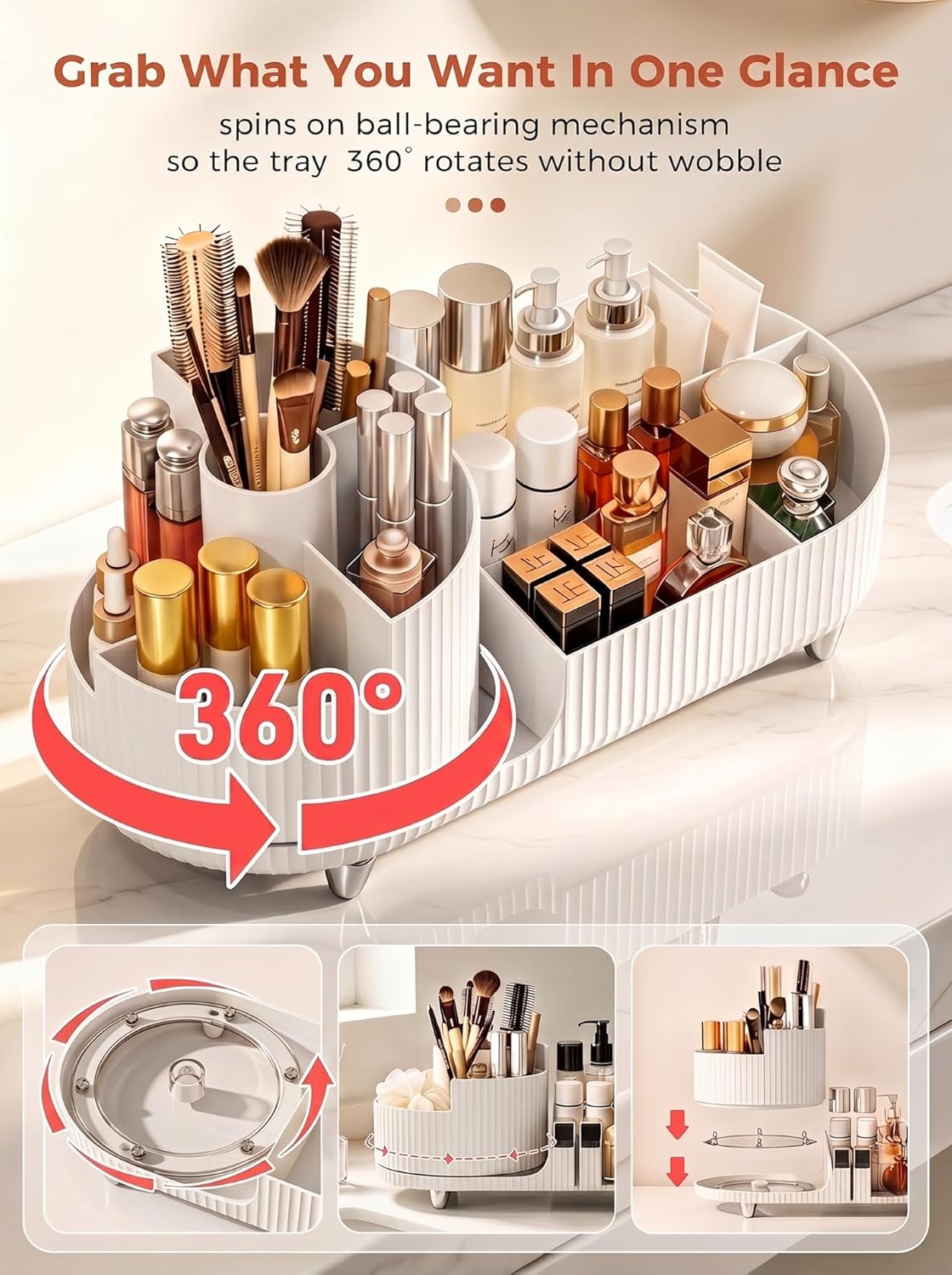 Rotating Makeup Organizer