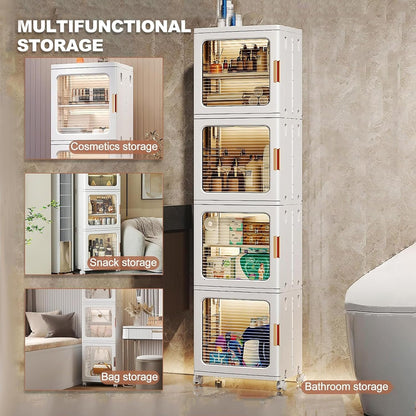 Narrow Storage Cabinet W/ Wheels