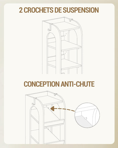 11 Tier Narrow Shoe Rack, Freestanding Closet Wooden