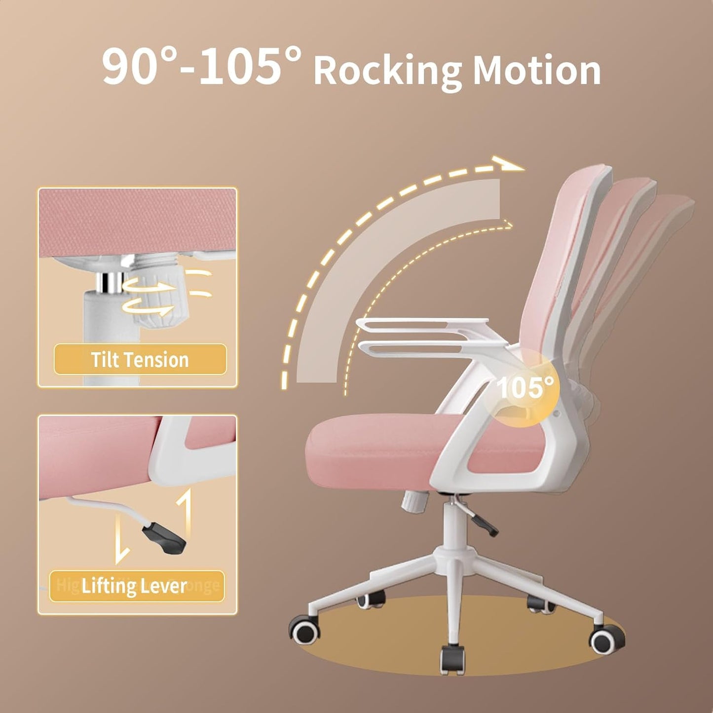 Pink Office Desk Chair