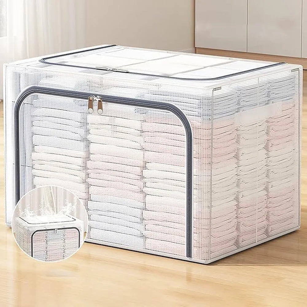 Extra Large Storage Bag Box 100L Transparent 2 pieces