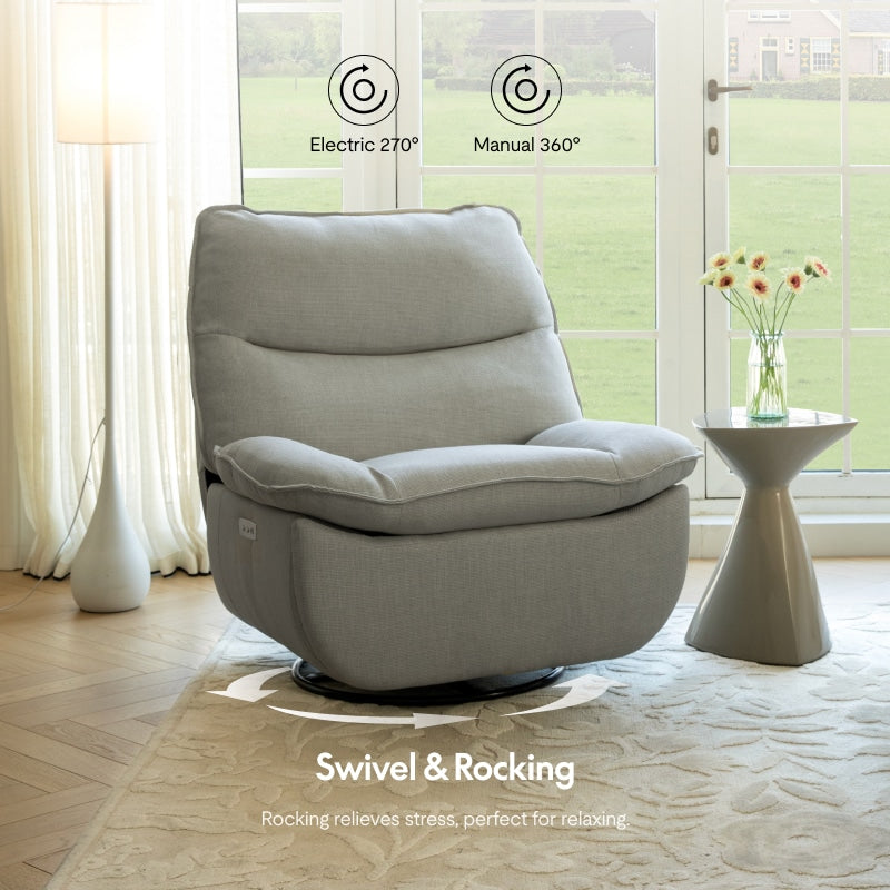 FLEXISPOT XR6 Recliner Swivel Rocking Chair