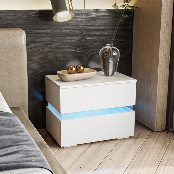 RGB LED Bedside Drawes