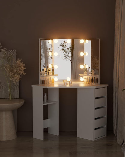 The Roze corner vanity table