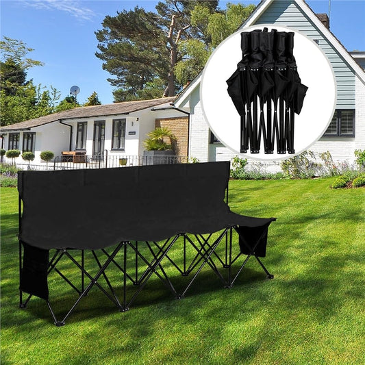 Yaheetech Camping Bench, Foldable Bench for 4 People