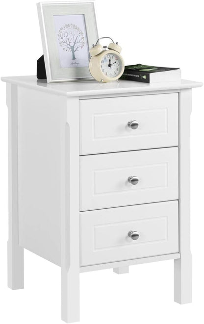 Yaheetech Set of 2 Bedside Table with 3 Drawers