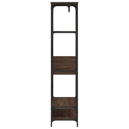Clothes Rack Brown Oak Engineered Wood, Metal Compact