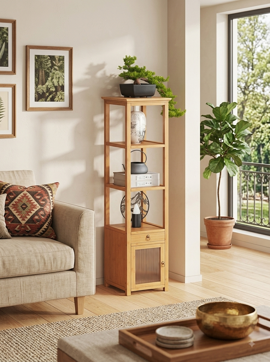 Bamboo Plant Stand