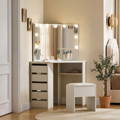 The Roze corner vanity table