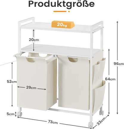 Laundry Basket 2 Compartments