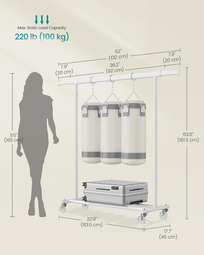 SONGMICS Clothes Rack Heavy Duty, 100 kg HSR013W01V11