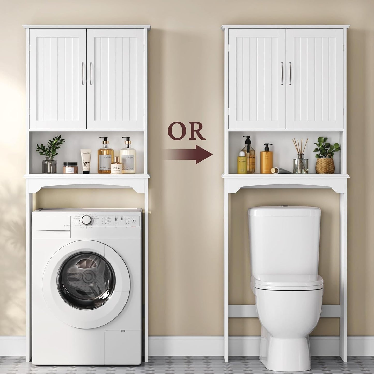 Yaheetech Bathroom Cabinet Washing Machine Cabinet