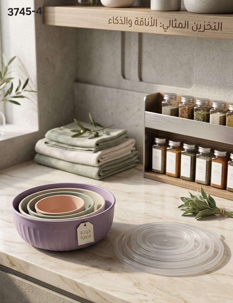 Cap Tight Deluxe Storage Containers(Set of 4)