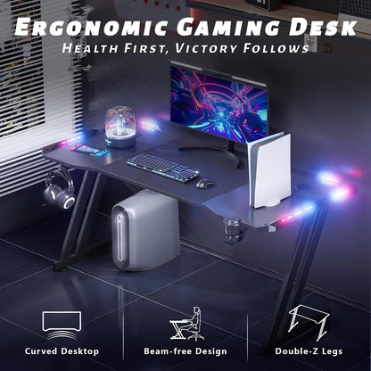 HLDIRECT ZZ12-L BLACK Desk 120cm