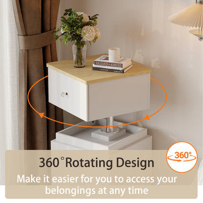 Modern Lift-Top Vanity With Smart Mirror & 6-Compartment Drawers
