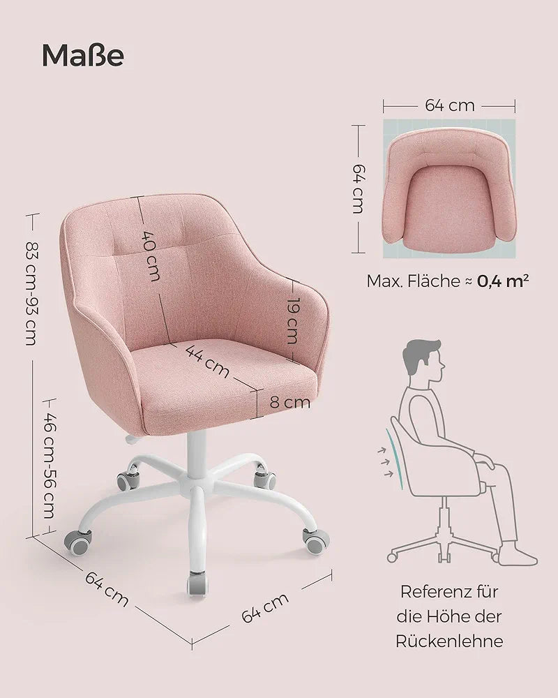 SONGMICS Office Swivel Desk Chair