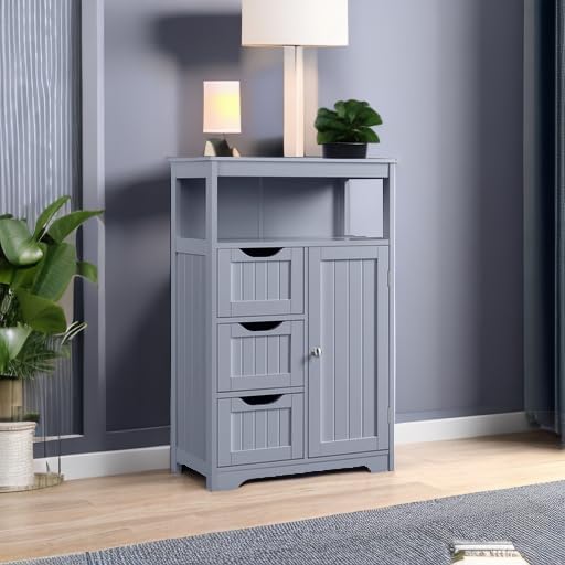 Yaheetech Storage Cabinet, Gray