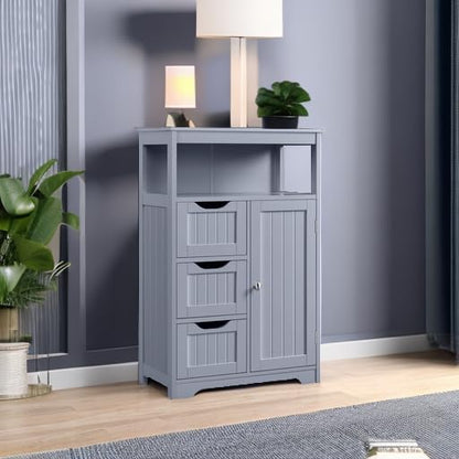 Yaheetech Storage Cabinet, Gray