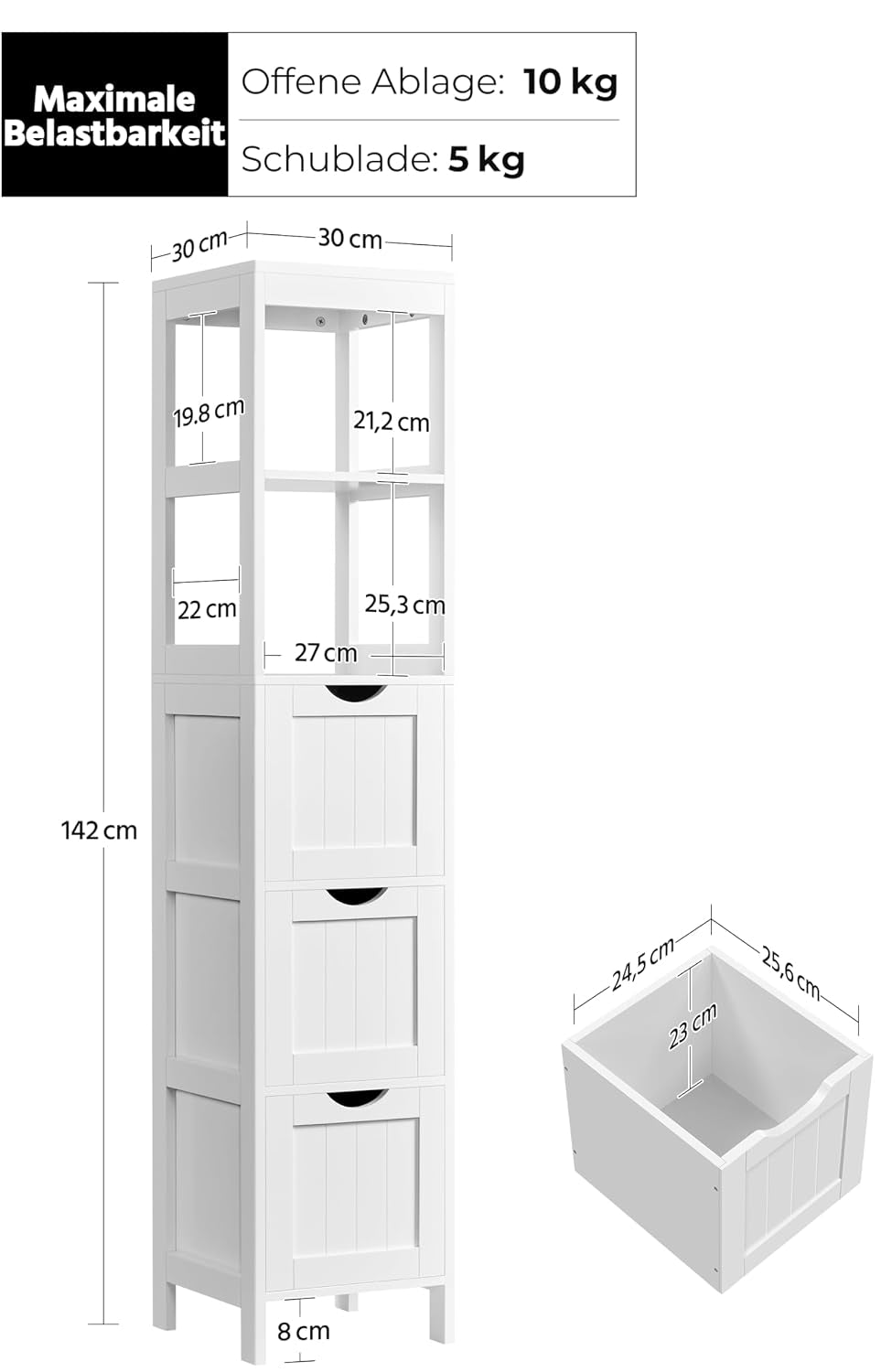 Yaheetech Cabinet Drawers