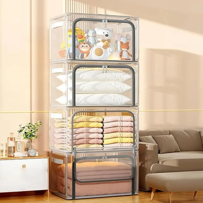 Extra Large Storage Bag Box 100L Transparent 2 pieces