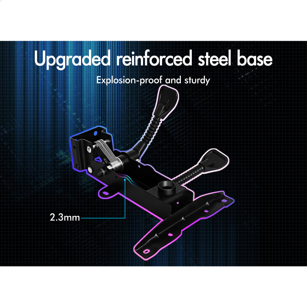 ALFORDSON Gaming Office Chair with LED Lights & 8 Point Massage