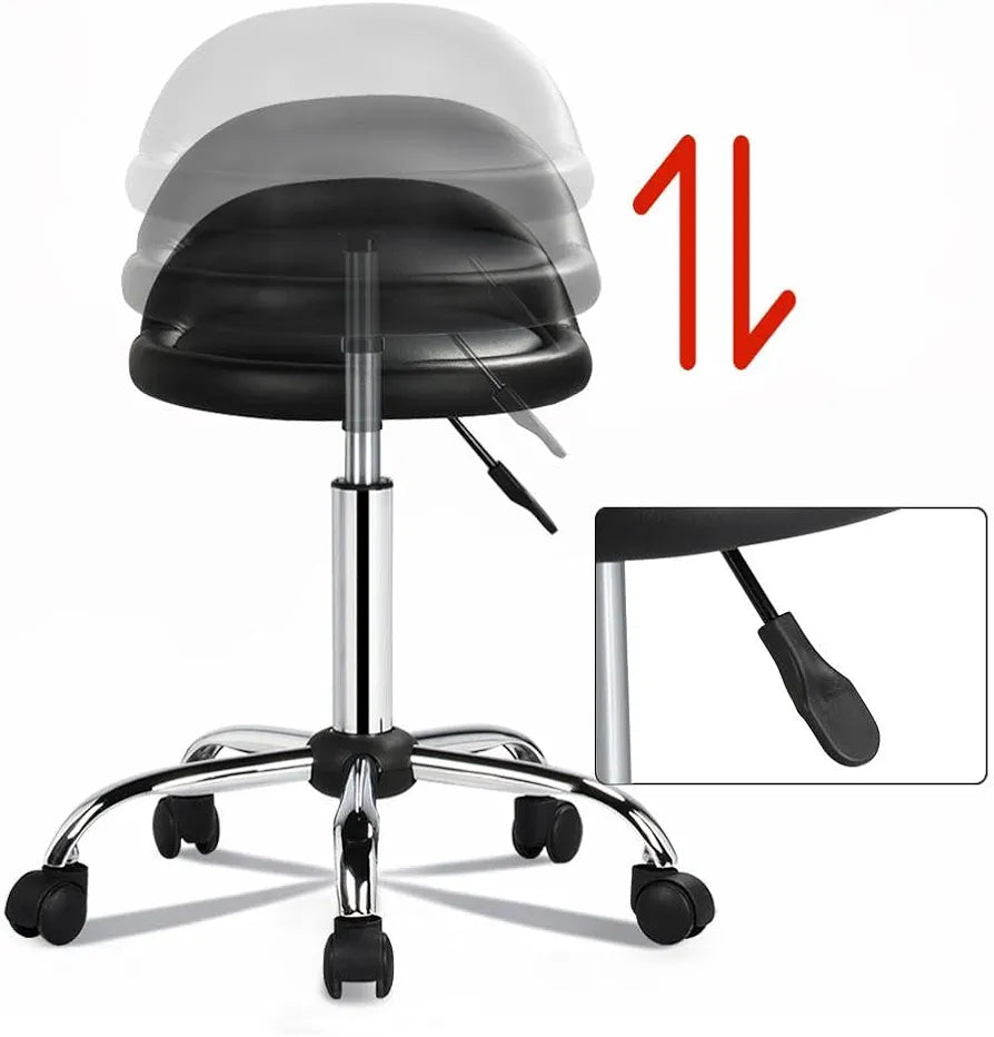 Yaheetech Roller Stool Swivel Chair
